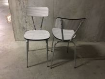 Paire de chaises en formica années 60