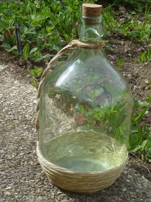 dame jeanne en verre