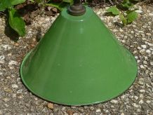 abat-jour, suspension  en acier  émaillé, vintage