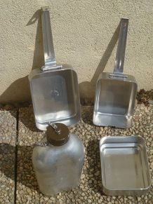 lot  gamelles et gourde militaire