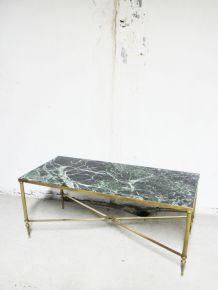Table en marbre vert des Alpes 1970's