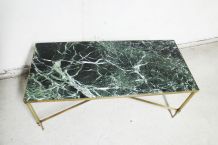 Table en marbre vert des Alpes 1970's