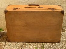 valise  en bois  ancienne , vintage