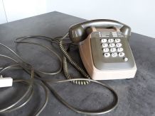 Téléphone vintage à clavier Marron et Kaki