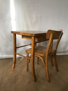  Bureau vintage Baumann et sa chaise