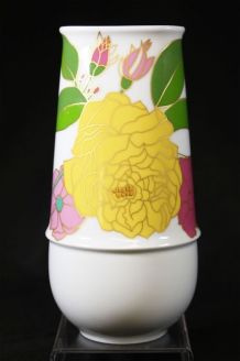 Vase floral conique porcelaine rosenthal 