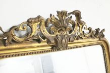 Miroir Louis Philippe à fronton ancien XIXème siècle