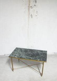 Table basse marbre vert des Alpes 1960's