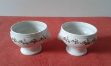 Deux bols vintage en porcelaine