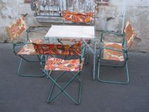 Salon pliant de camping vintage