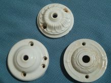 lot de 3 anciennes rosaces de plafonds,vintage