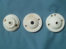 lot de 3 anciennes rosaces de plafonds,vintage