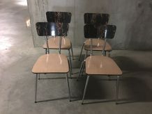 Chaises en formica années 60