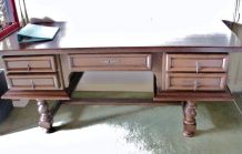 Bureau ancien à tiroir acajou massif 178 x 78 cm