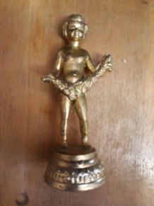 Figurine chérubin en bronze ancienne