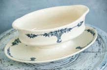 Saucier ancien en faïence de Longchamp