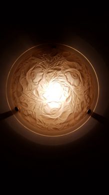 Lampe applique en pâte de verre 