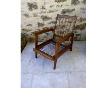 Fauteuil années 50 style scandinave 3 positions