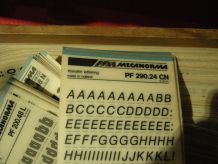 lettres transferts mécanorma x 10 paquets