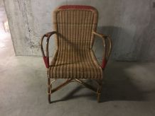 Fauteuil en rotin années 60