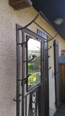 Portemanteau art déco en fer forgé