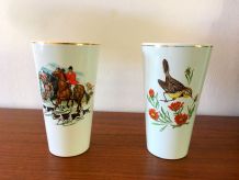 2 vases Hollandais en faïence vintage années 60