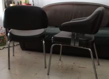 Paire de fauteuils, chaises type "Eero Saarinen"