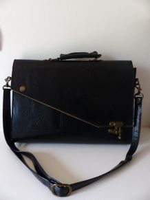 Sac porte-documents en cuir vintage