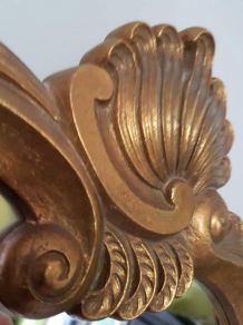 miroir signé Arnova en bois doré style baroque 