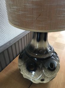Grande lampe vintage pied céramique,hauteur + 1m