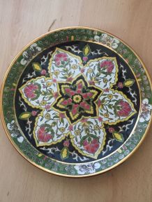 Assiette céramique decorative faite main LINDOS KERAMIK 