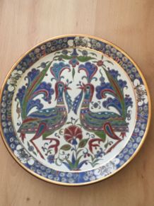 Assiette céramique decorative faite main LINDOS KERAMIK 