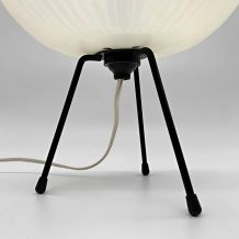  LAMPE TRIPODE MÉTAL PLASTIQUE VINTAGE DESIGN ANNÉES 50 60