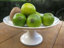 Ancienne Coupe à fruit sur pied  céramiques REJANE 