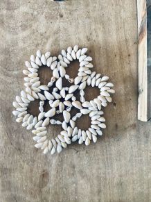 Dessous de plat en coquillage, décoration coquillages