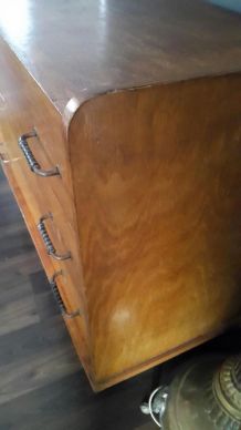 Commode vintage scandinave pieds compas 