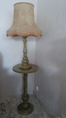 guéridon et lampe onyx