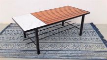 Table basse moderniste vintage années 50