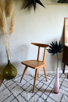 Chaise Stella pieds compas