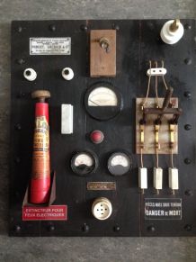 Tableau électrique vintage deco industrielle 