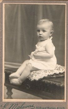 photo ancienne enfant carte de visite vers 1900