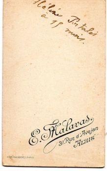 photo ancienne enfant carte de visite vers 1900