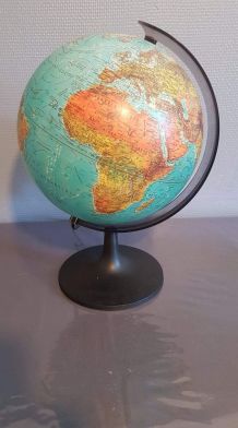 globe terrestre vintage lumineux Scan-globe 1992 (Danemark)