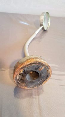 loupe sur pied articulée chromée Optico Paris des années 60