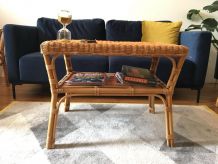 Table basse en rotin