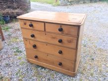 Commode anglaise en pin vintage
