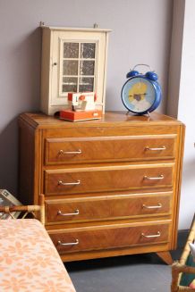 SOLDES -20% - Commode scandinave pieds compas 1960 laiton