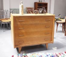 SOLDES - Large commode vintage pieds compas 1 mètre