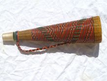 bouteille   ancienne scoubidou, vintage