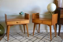 Tables de Chevet Vintage WK Möbel, Set de 2